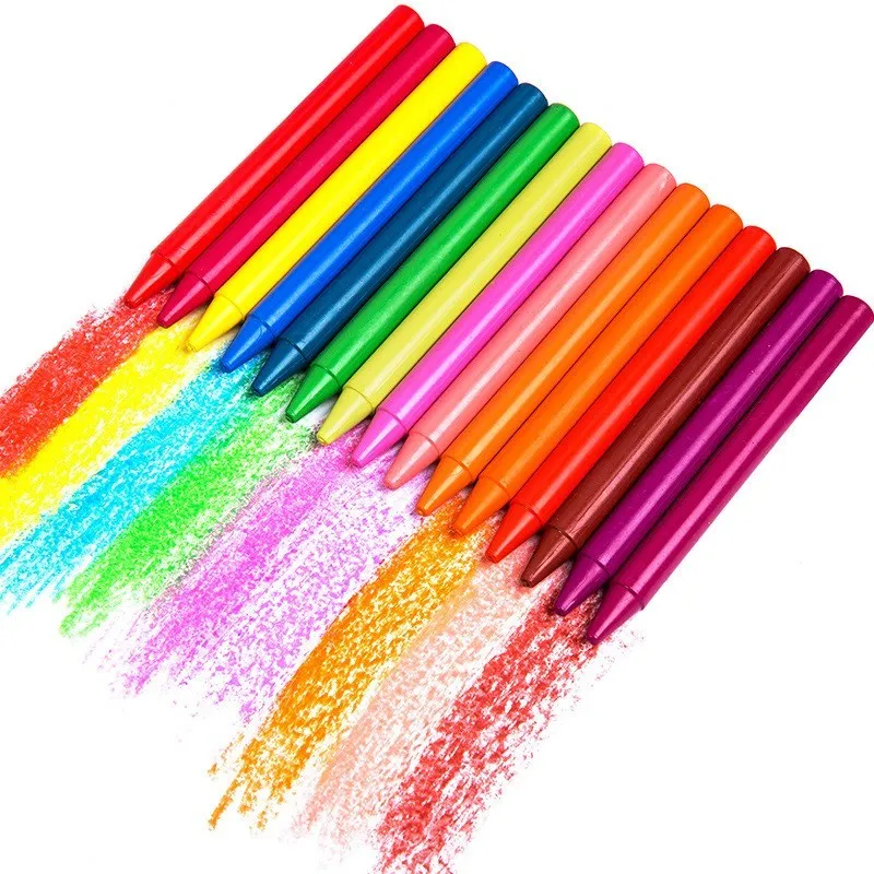 6 unids/set baño Crayon borrable juguete de grafiti lavable pluma para niños bebés baño creativo juguete educativo lápices de colores