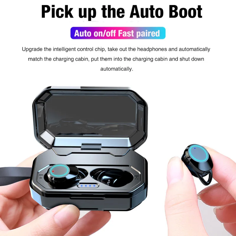 OTTWN X6 TWS 5,0 Стерео Bluetooth Наушники Беспроводные спортивные водонепроницаемые наушники бас наушники для бега для мобильного телефона общего назначения