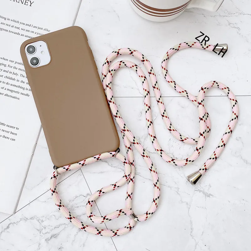 Strap Cord Chain Necklace Lanyard Mobile Phone Case For iPhone 14