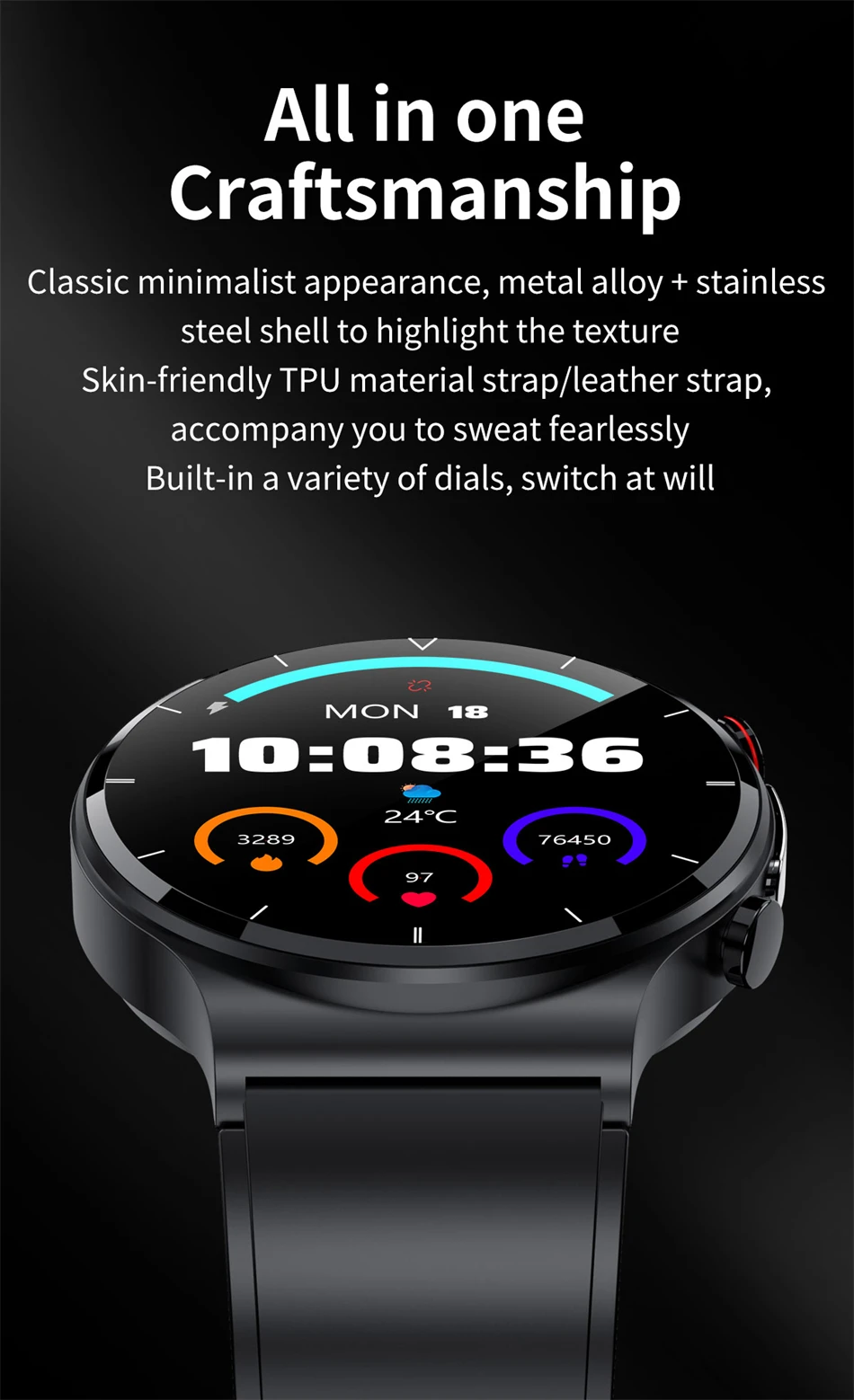 2022 Sports ECG+PPG Smart Watch Men Heart Rate Blood Pressure Watch Health Fitness Tracker IP68 Waterproof Smartwatch For Xiaomi