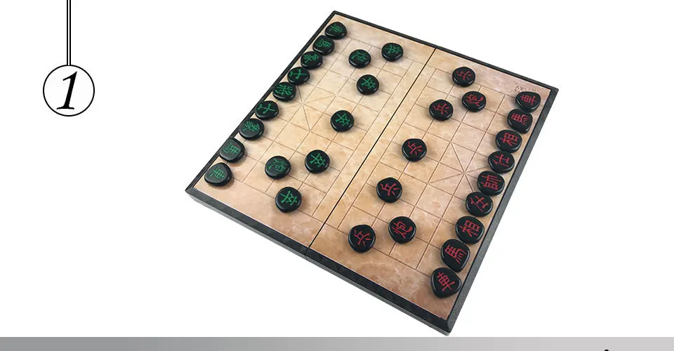 Easytoday Magnetic Chinese Chess Games Set Folding Chess Board Plastic Chess Pieces High Quality Play Entertainment Gift (1)