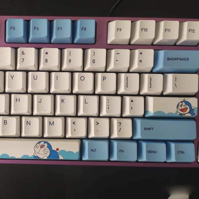 A Cat Keycaps PBT Sublimation Keycap OEM Profile Standard 108 Personalized Cartoon Mechanical Keyboard Key-Cap A Cat Keycaps PBT Sublimation Keycap OEM Profile Standard 108 Personalized Cartoon Mechanical Keyboard Key-Cap