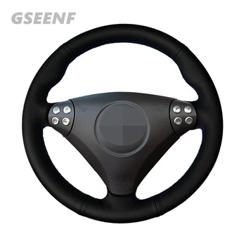 

Car Steering Wheel Cover For Mercedes Benz SLK-Class W170 W171 SLK 2004-2008 C230 Black Hand-stitched Soft Artificial Leather