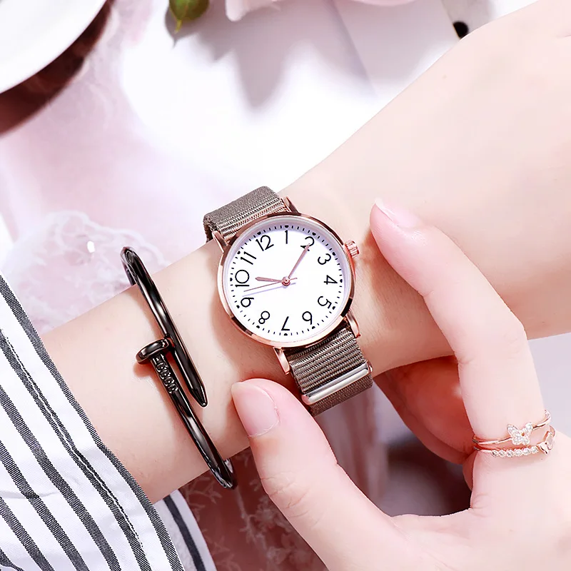 Повседневное кварцевые наручные часы подарок для девочек часы модные детские часы Детские текстильная обувь с ремешком Спортивная перфорированная детские часы для девочек детские часы Relogio Infantil - Цвет: grey