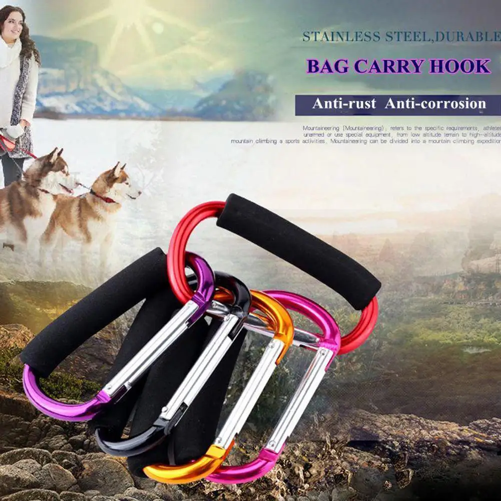 

Carabiner Hang Bags Bottles Keychains Extra Large D-type Skating Shoe Vegetable Outdoor Roller Buckle Aluminum Carabiner Pi V7Q9