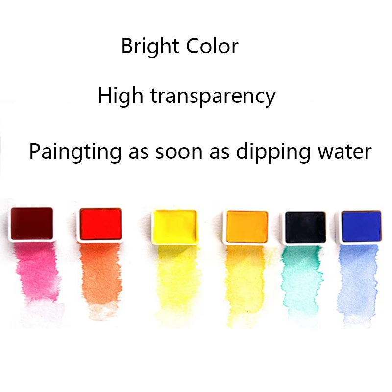 Artist Solid Watercolor Paint Set Professional Water Color Pigment Metal Palette watercolor painting set,watercolor paint,watercolor pigment For Painting Art Supplies