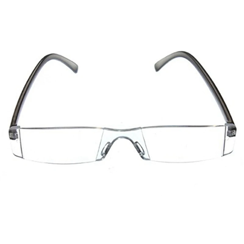 2Pcs Trendy Reading Glasses Nerd Glasses Reading Aid Visual Aid Modern Design Borderless+2.0 with+1