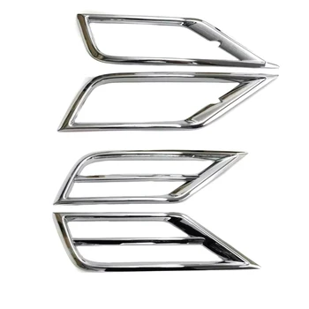 

Car-styling Tiguan 2017 2018 For Volkswagen Tiguan 2 MK2 2016 Front Grill Fog Lights Lamps Frame Trim Stickers Cover Accessories