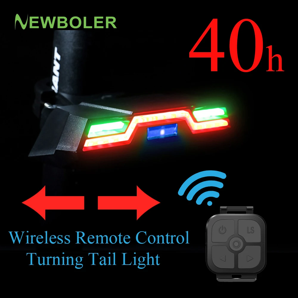 Wireless Control Turn Signal Light Bicycle Cycling Turning Signal