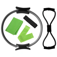 5 шт. кольцо для йоги пилатеса набор оборудования Йога Хлопок ремень Моток эластичной ленты Рисунок 8 сопротивление группа упражнения тянущийся ремень