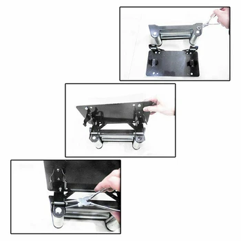 

Roller License Plate frame Metal Replacement Black.Winch Bracket Holder