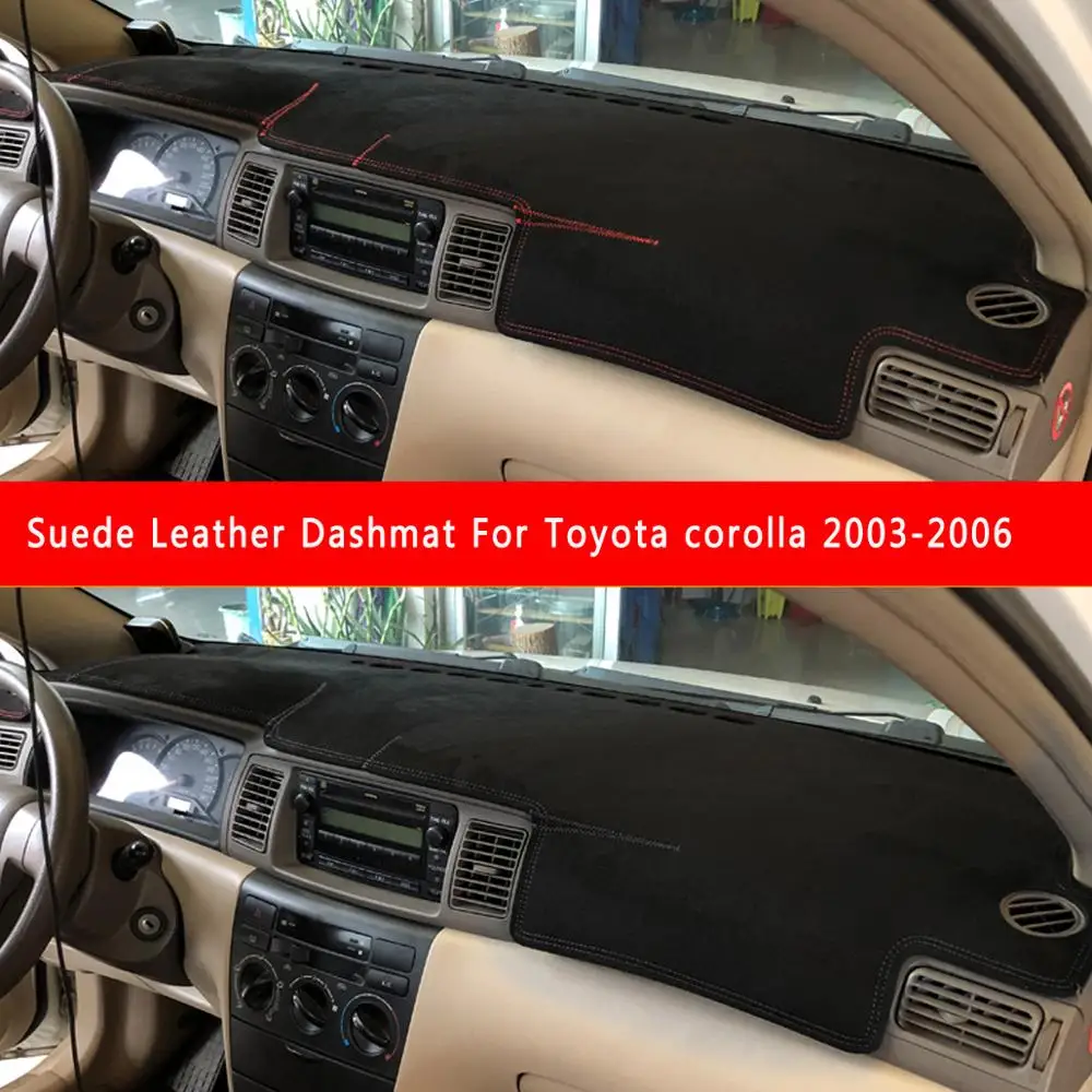 Замшевый кожаный коврик для приборной панели Toyota Corolla altis 2003 2004 2005