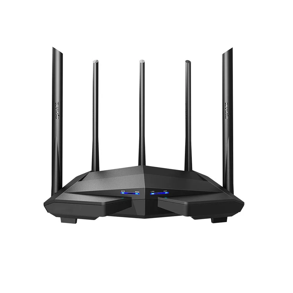 Wireless Router Gigabit Dual-Band AC1200 Wireless Router Wifi Repeater with 5*6dBi High Gain Antennas Wider Coverage Easy setup