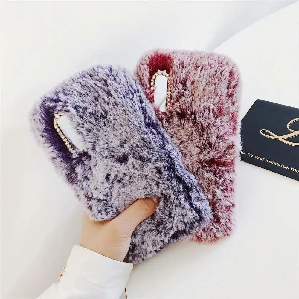 

For Samsung Galaxy A30s A50S A20E Case Mouse 3D Fur Cover for S6 S7 edge S10E C5 C7 C9 Pro Note 5 8 9 10 A9 Soft TPU Cases Coque