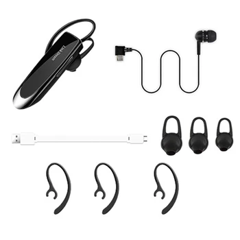 

Link Dream Wireless Bluetooth Headset Single Ear Business Earphone for Smart Phone Handsfree Ultra Long Standby Sport Noise Head