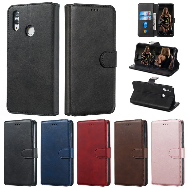 Huawei P Smart 2019 Case PSmart 6.2 inch Pu Leather Flip Cover Phone POT-LX3 POT-LX1 | Мобильные телефоны и аксессуары