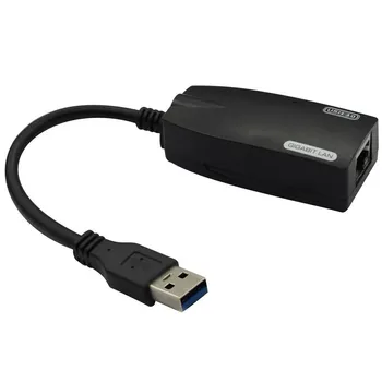 

USB 3.0 to Ethernet RJ45 LAN Network Cable Adapter 10/100/1000 Mbps Gigabit Hub Converter for Windows 8 7 XP 2003 MAC OS X Linux