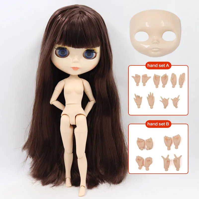 ICY DBS Blyth doll Joint Body 30CM BJD toys white shiny face with extra hands AB and  faceplate 1/6 DIY Fashion Dolls girl gift 14