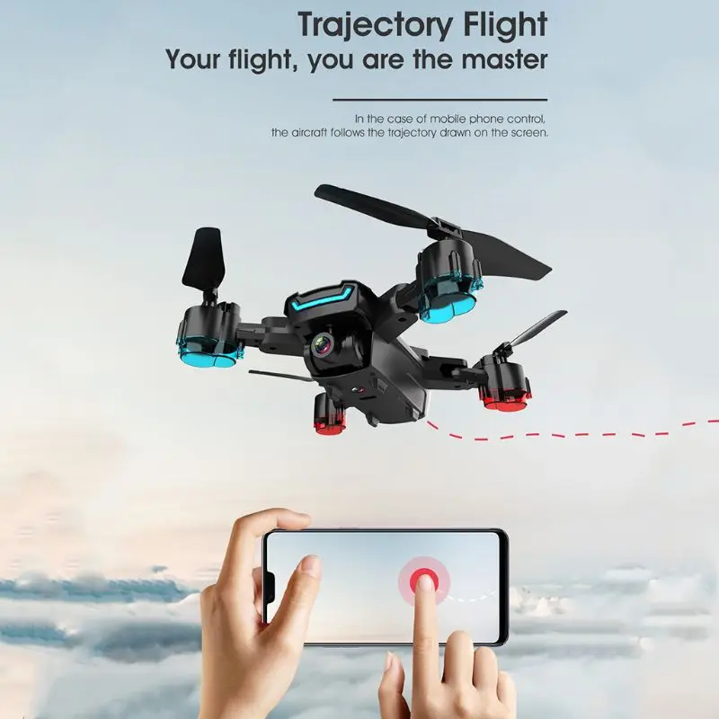 Дрон XD101 1080P 4K WiFi FPV Дрон однокнопочный возвратный Квадрокоптер RC вертолет