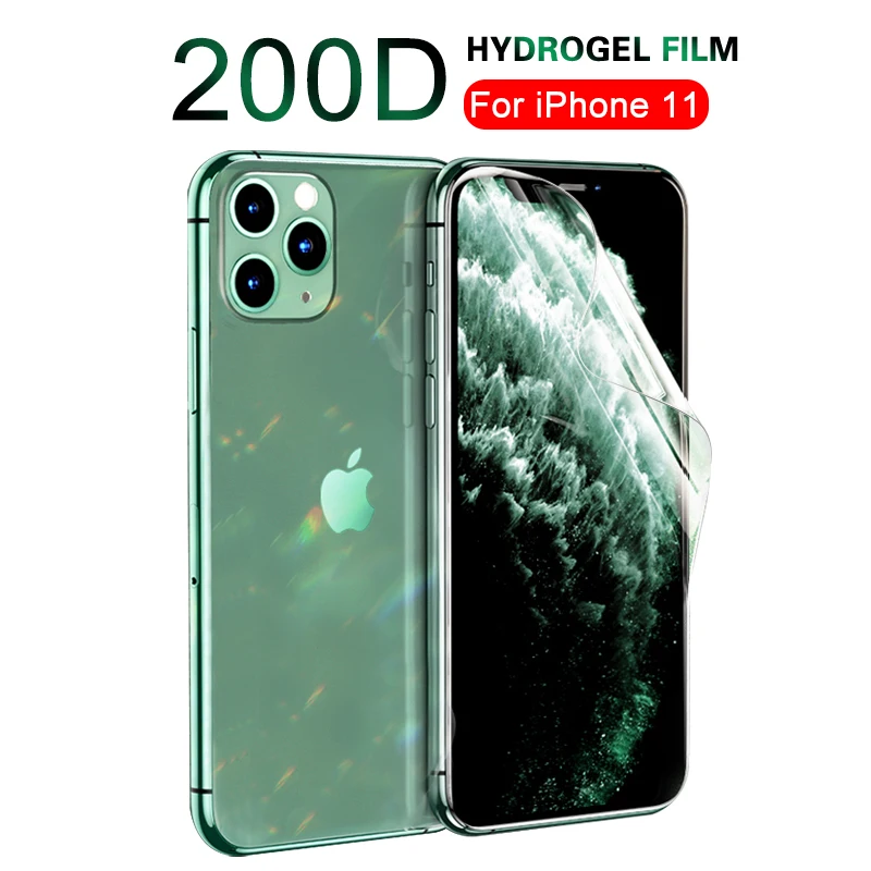 

Full Cover Soft Hydrogel Film For iphone 11 pro Screen Protector On For iphone 6s 7 8 plus x xr xs max 11 Pro max Film Not Glass