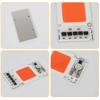 

LED cob full sepctrum plant grow chip High Power bead Lamp Module 650nm Diode AC 220V Long Life High Light Efficiency 2020 New