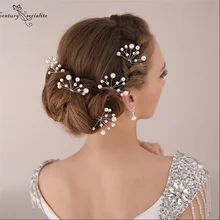 5 шт. искусственный жемчуг заколки для волос Свадебная шпилька для волос ювелирные изделия аксессуары заколки для волос для девочек для женщин