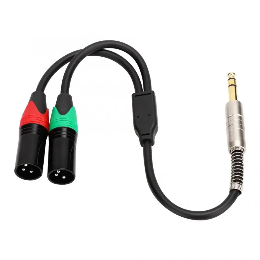 0. 24AWG Чистая медь двойной щит 6 35 папа к XLR Мужской Аудио соединительный кабель |