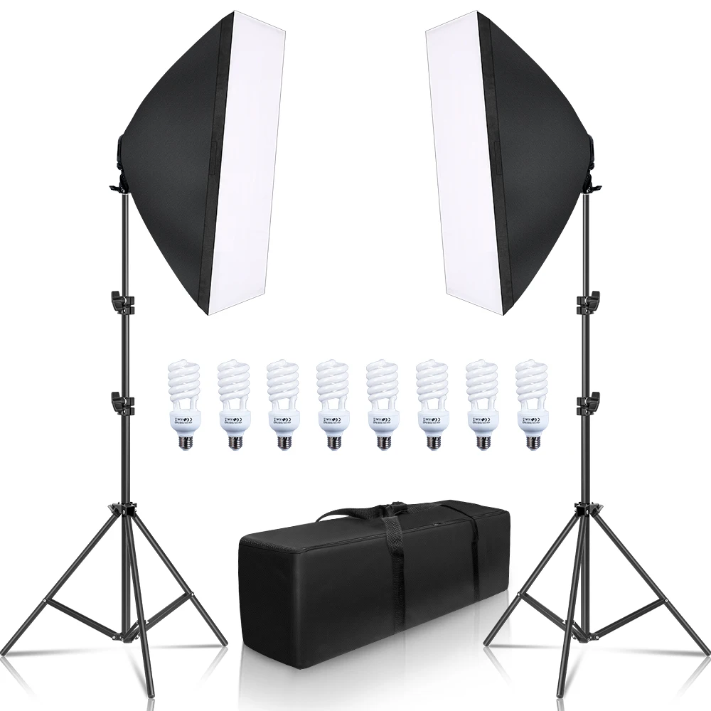 Lighting Bulbs Lighting Kit Light Box Photo Studio Kits Softbox