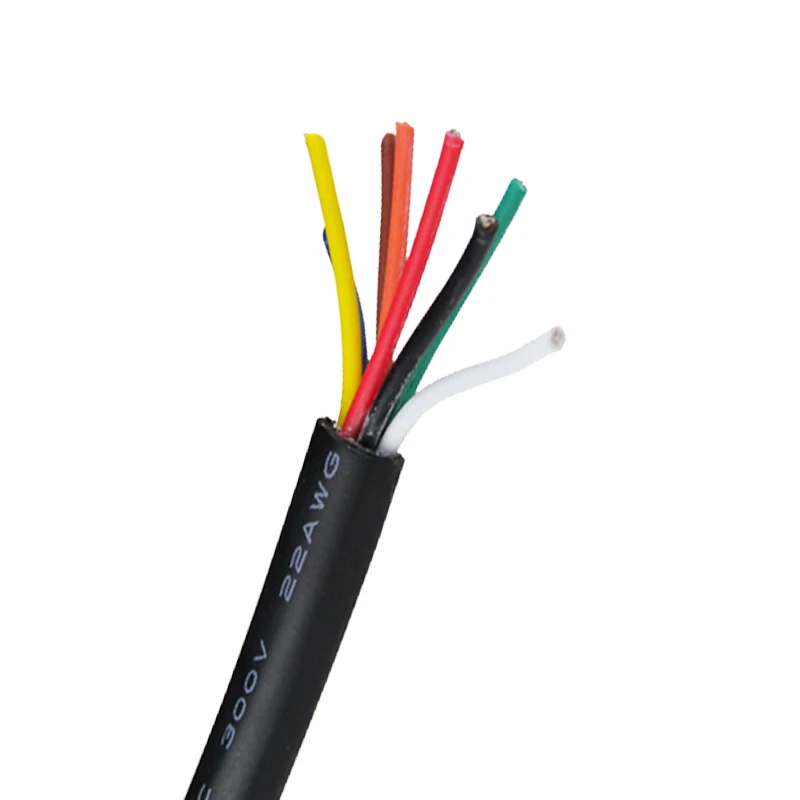 2464 оболочка провода 8 Core 28,26, 24, 22AWG через экструдирование производства ПВХ сигнальная линия управления с оловянной медью 10 м