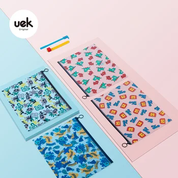 

UEK Zipper File Bag Transparent A4 Folder Zipper Pouch Pvc Document Bag Test Paper Collection Student Information Bag Waterproof