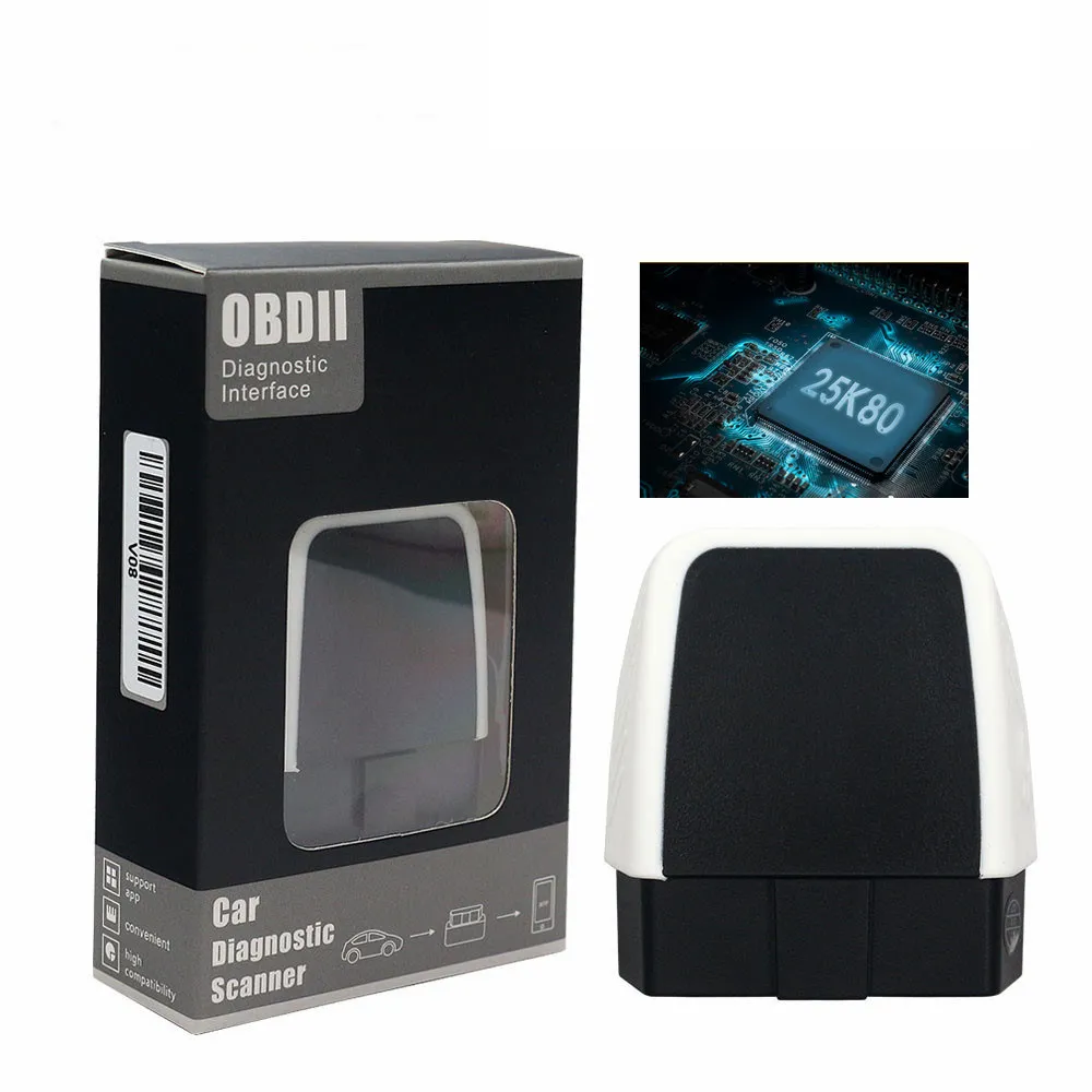 Viecar ELM327 Bluetooth 4,0 V1.5 OBD2 автомобильный диагностический инструмент OBDII J1850 OBD Автомобильный сканер для окно IOS аndroid elm327 v1.5 - Цвет: Зеленый