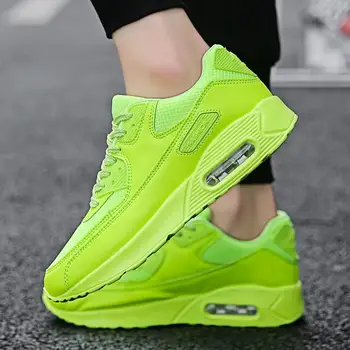 

High quality new fluorescent green men's shoes men's sports shoes breathable sports shoes hip hop running shoes men's shoes