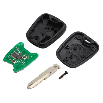 

2 Buttons Remote Control Car Key Blade Remote Key Fob Controller For PEUGEOT 206 433MHZ With PCF7961 Transponder Chip