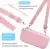 Switch lite Pink Sakura Carry Case Protective Bundle Bag Water-Proof Cute Thumb Grips Screen Protector Ремешок на запястье и плечо