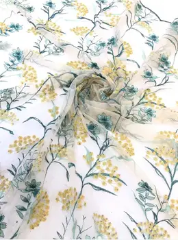 

top quality CiCi-56.6836 french lace fabric african lace fabric with embroidery mesh tulle fabric