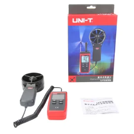 UT363S Цифровой анемометр, UNI-T, термометр, измеритель температуры воздуха, тестер, ЖК-дисплей, измеритель скорости ветра, измерение скорости воздуха ut363 ut363s - Цвет: UT363S