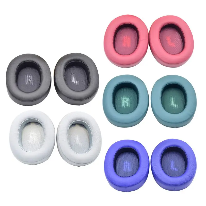 1Pair Replacement Soft Memory Foam Ear Cushion Cover Leather Earpads for J B L E55BT Bluetooth Wireless Headsets Headphones
