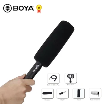 

BOYA BY-PVM1000 Professional Broadcast-Quality Condenser Microphone for Camcorder Video DSLR Camera Mic 3-pin XLR Output