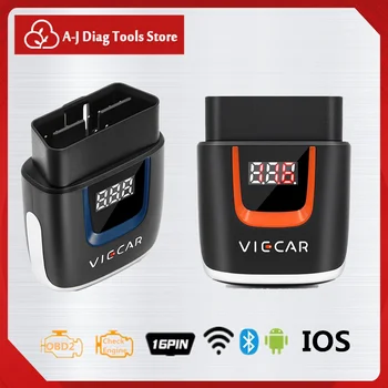 

VIECAR OBD2 Diagnostic Instrument Support WIFI/Bluetooth / Type-C Link Method ELM327 OBD2 Scanner Car Diagnostic tools For IOS
