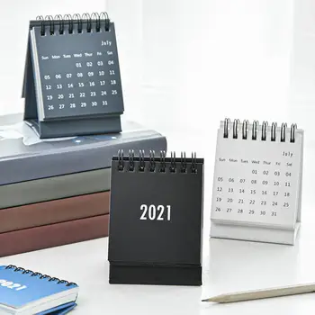 

Mini 2021 Table Desk Calendar Home Office Paper Monthly Daily Planner Schedule