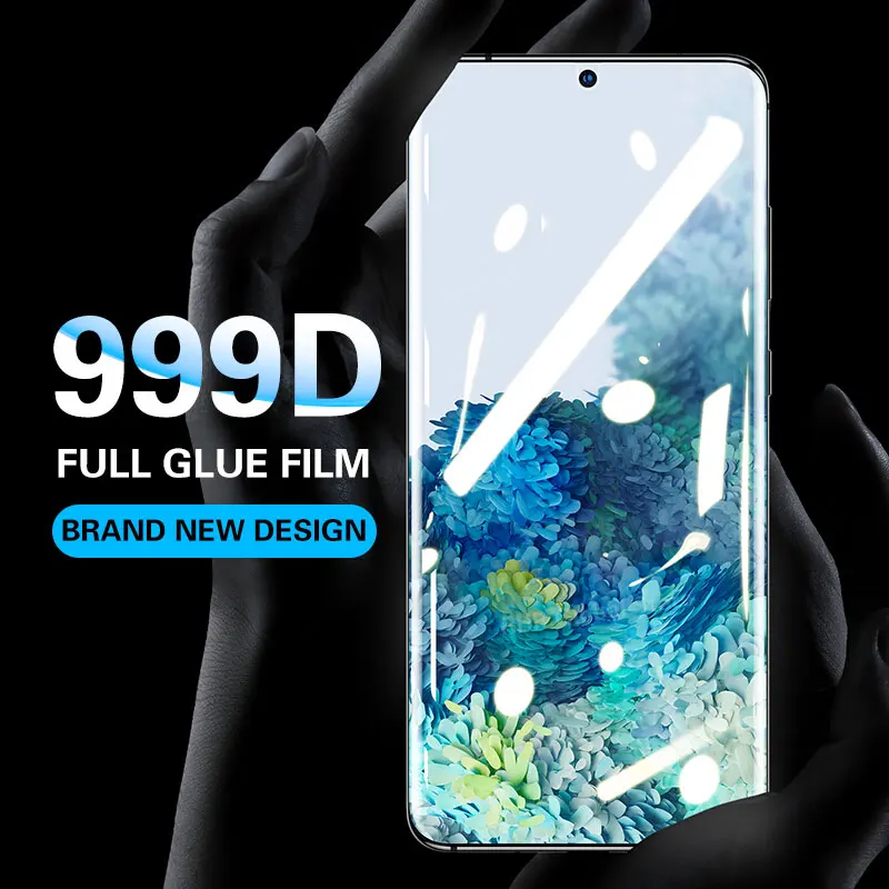 

999D Screen Protector For Samsung Galaxy S20 Ultra S10 S9 S8 Plus S10e Full Cover Soft Film For Samsung Note 10 Protective Film