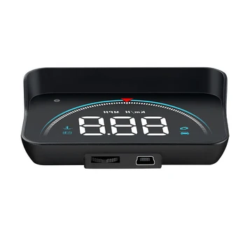 

Reminder 3.5inch Electronic Windshield Alarm Voltage Accurate Head Up Display Projector HUD Auto Overspeed Warning Car Universal