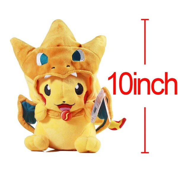 New 25cm Pikachu Plush Toy Pocket Monster Pikachu Japan Movie Anime Stuffed Toys Dolls for Children Birthday Christmas Gifts