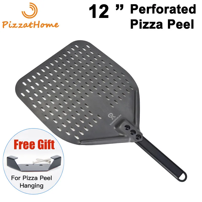 Aluminum Turning Peel Paddle 12 Inch Pizza Peel Near 13 Inch Pizza