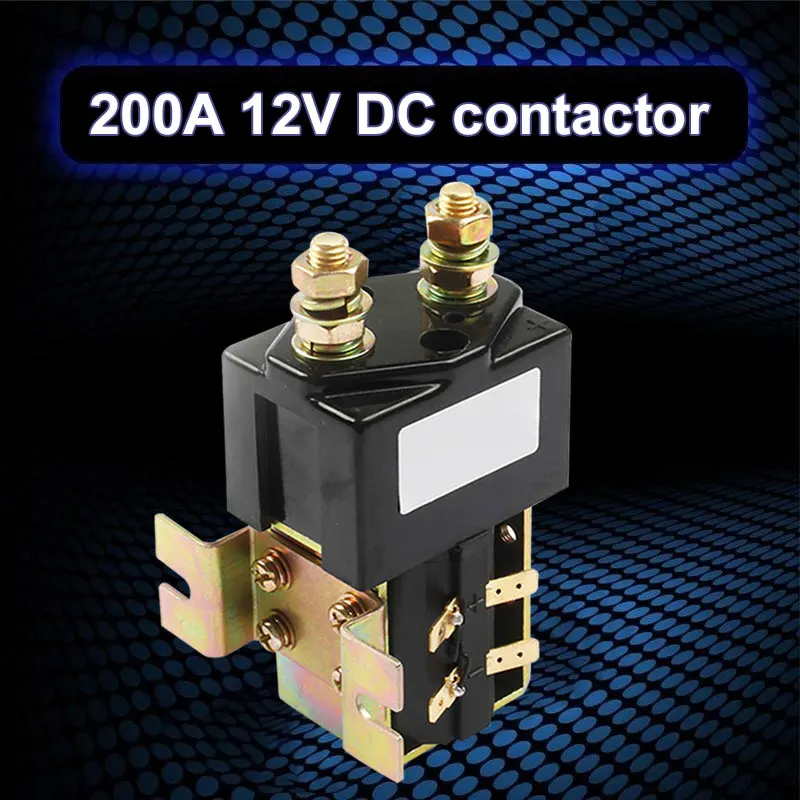 Vehemo DC 12 В 200A контактор постоянного тока контактор батарея автомобиля Профессиональная инженерная техника