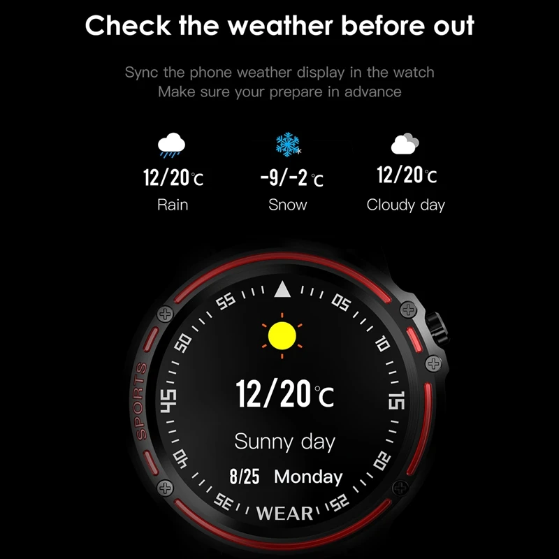 Hot TTKK L8 Smart Watch Men Ip68 Waterproof Mode Smart Watch with Ecg Ppg Blood Pressure Heart Rate Sports Fitness Watches-Black
