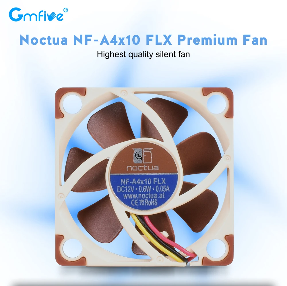 GmFive Noctua NF-A4x10 FLX Вентилятор охлаждения 40 мм 40X40X10 4500 об/мин 17,9 дБ(А) кулер вентилятор Радиатор бесшумный для Ender 3 части 3d принтера