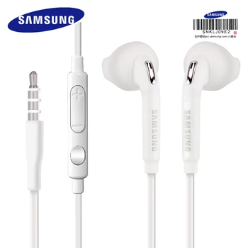 

Original SAMSUNG Earphone EG920 Wired with Black Storage Box 3.5mm plug In-ear Gaming Headsets Support Galaxy S6 S8 S8P S9 S9P