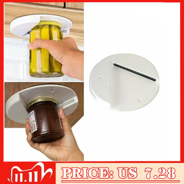 Arthritis Glass Jar Opener for Under the Kitchen Cabinet Counter Lid  Remover Aid - AliExpress