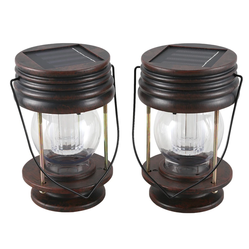 

Hanging Solar Lights Outdoor - 2 Pack Solar Powered Waterproof Lanterns,Decor Landscape Lanterns with Warm Light LED
